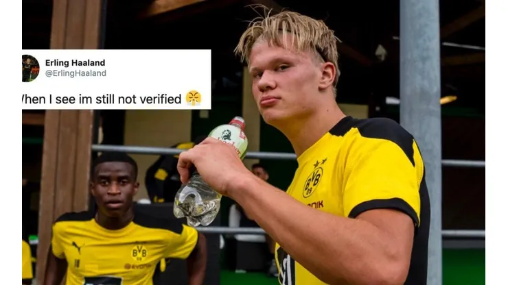 Apenas 20 horas después del reclamo, la cuenta de Erling Haaland recibió la verificación, causando la celebración de los seguidores del jugador.