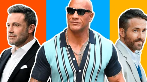 Dwayne Johnson junto a Ben Affleck y Ryan Reynolds, otros de los artistas que aparecen en la lista de Forbes.