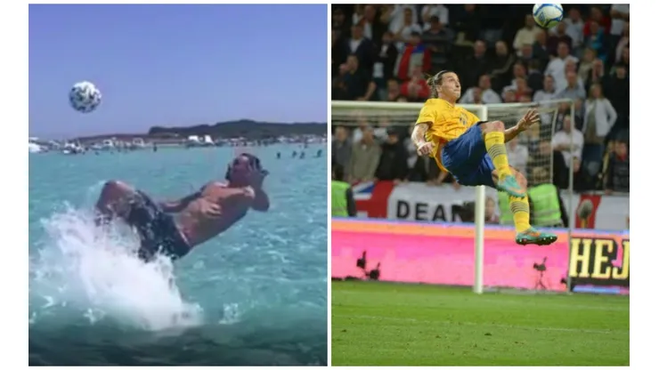 Zlatan recreó la chilena que le hizo a Inglaterra y aclaró que ese era el punto con un "God save the Queen".