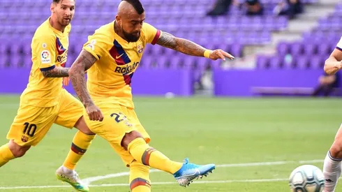 Vidal y su gol al Valladaolid.