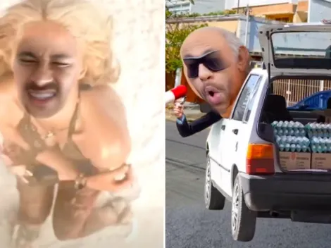 Neymar se luce como doble de Shakira y repartidor de huevos