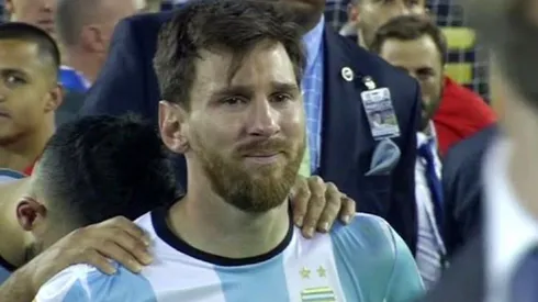 Messi y una imagen que dio la vuelta al mundo.