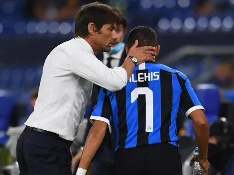 Conte y triple elogios para Lukaku, Lautaro y Alexis