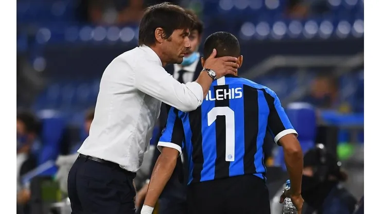 Antonio Conte y Alexis Sánchez en el Inter.