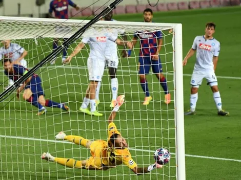 Barcelona le gana un partido polémico a Napoli