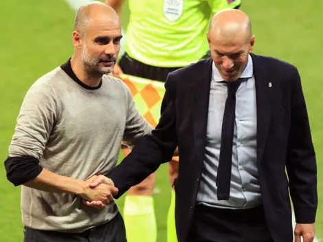 La hermosa imagen de Zinedine Zidane y Pep Guardiola