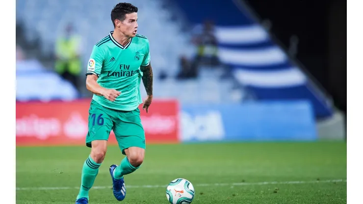 James Rodríguez en su última temporada con el Real Madrid
