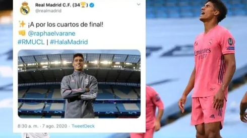 El recontramufazo del Real Madrid: tuit con Varane en la antesala