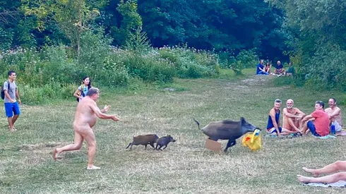 La persecusión duró varios minutos.