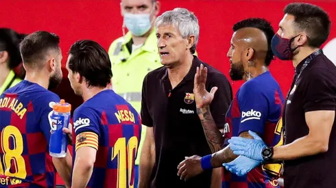 Barcelona ratificó a Quique Setién como su técnico