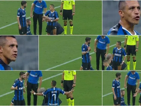 Sabroso encontrón de Alexis con su compañero Gagliardini