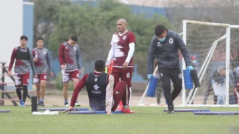 Humberto Suazo en su primer entrenamiento en La Serena