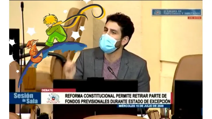 El diputado Ibáñez citó la obra El Principito de manera sarcástica.