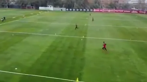 Colo Colo entrena con zonas demarcadas.