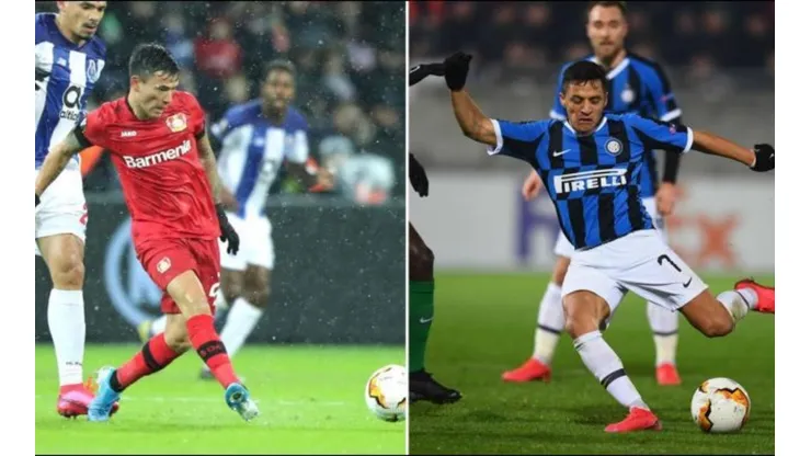 Charles Aránguiz y Alexis Sánchez podrían encontrarse en la recta final de Europa League