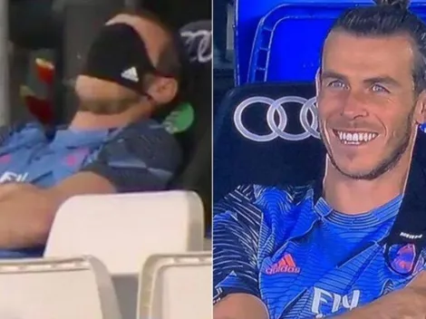 Video: Bale es captado durmiendo en partido del Real Madrid