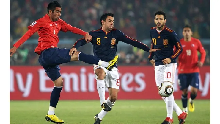 Xavi era pieza clave en el mediocampo de España