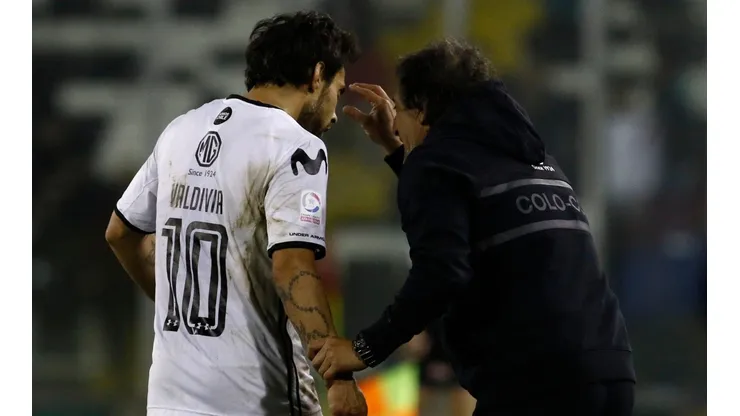Jorge Valdivia junto a Mario Salas en Colo Colo