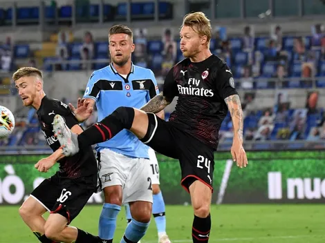 Lazio cae ante Milan y le pavimenta el camino por el título a la Juventus