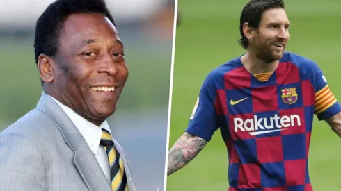 Pelé felicita a Messi por alcanzar los 700 goles marcados.