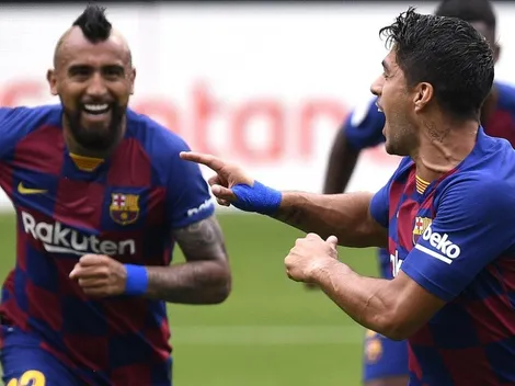 El golazo de Suárez con la genialidad de Messi