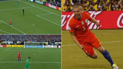 Francisco Silva en la final ante Argentina en la Copa América Centenario