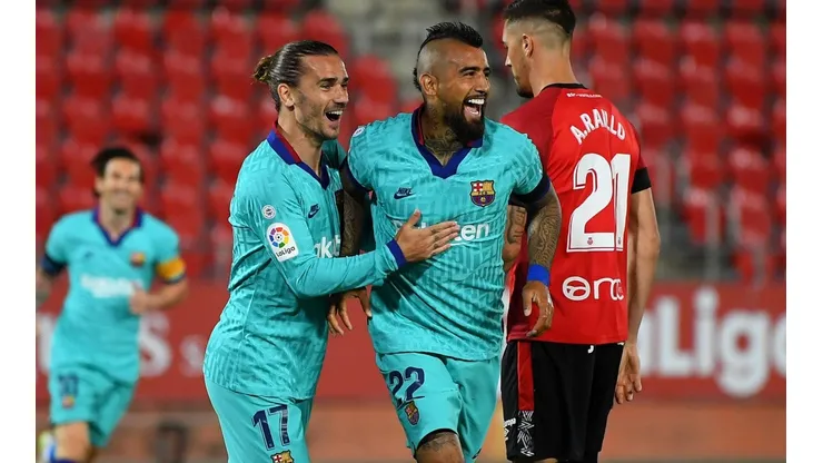 Arturo Vidal con el Barcelona buscan seguir en el liderato de la tabla de posiciones en España.