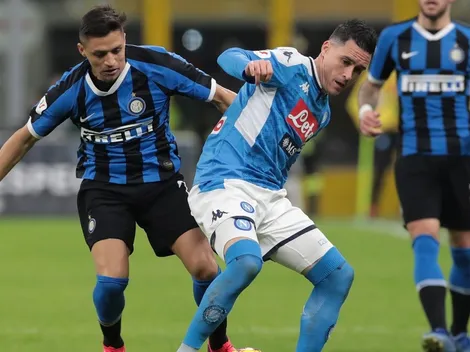 ¿Jugará Alexis? Dónde ver en vivo Napoli vs Inter por Copa Italia