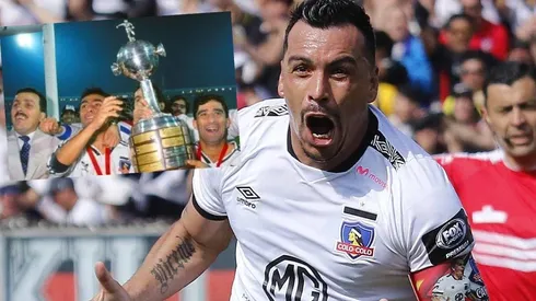 Paredes festejando su gol histórico ante Universidad de Chile