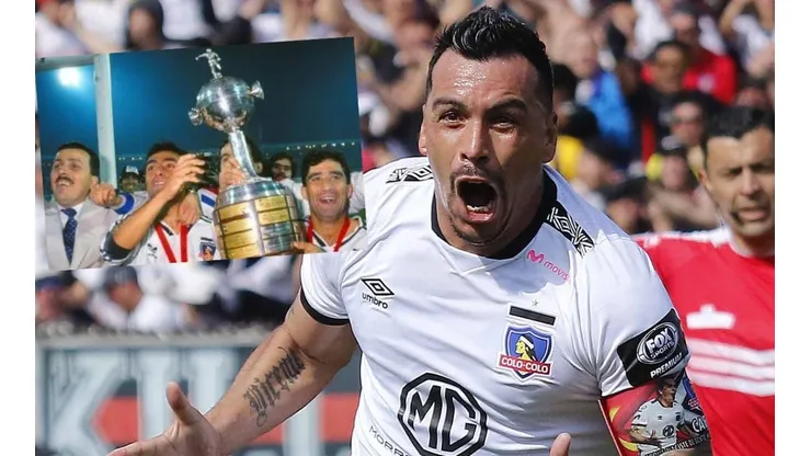 Paredes festejando su gol histórico ante Universidad de Chile