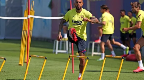 Arturo Vidal ha sido destacado por su forma física tras el dilatado receso en el fútbol español
