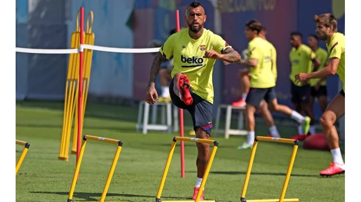 Arturo Vidal ha sido destacado por su forma física tras el dilatado receso en el fútbol español