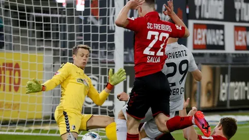 Kai Havertz supera al portero Schwolow y decreta la apertura de la cuenta