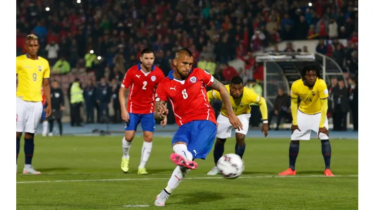 Arturo Vidal marcó uno de los tantos esa noche.