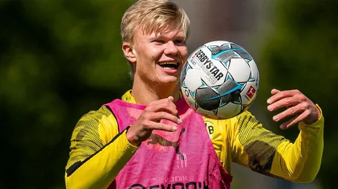 Haaland espera volver con todo en el Dortmund