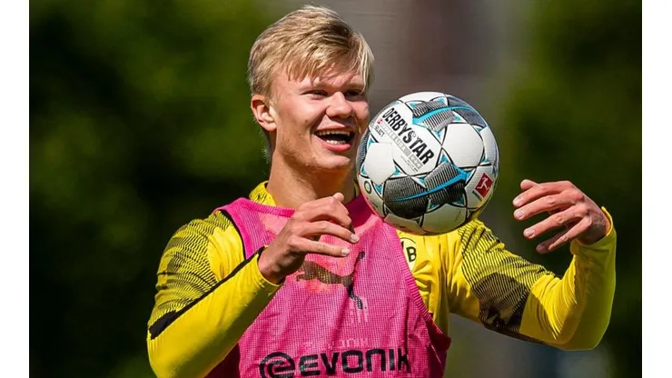 Haaland espera volver con todo en el Dortmund