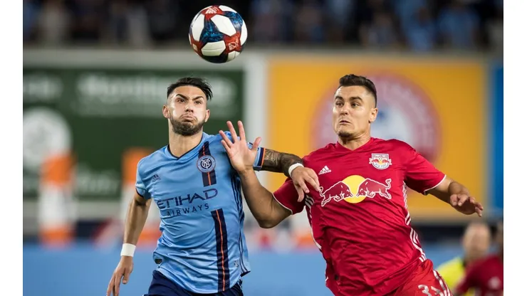Valentín Castellanos, ex Universidad de Chile en un partido con el New York City
