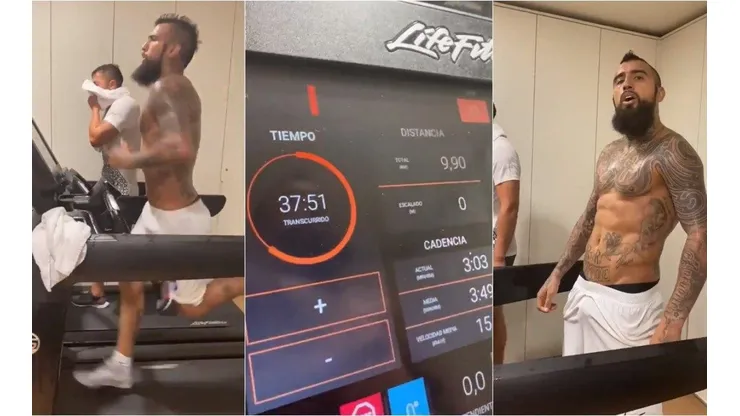Arturo Vidal y su desafío de correr 10 kms