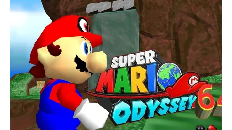 Recrean Super Mario Odyssey en el clásico Super Mario 64