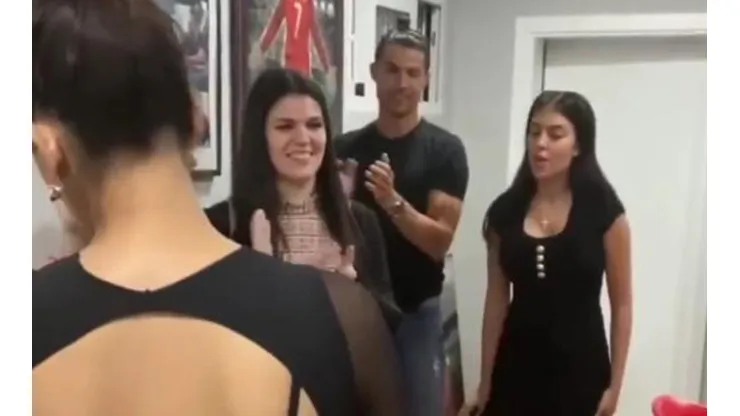 Cristiano festeja un cumpleaños.