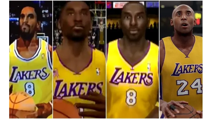 La evolución de Kobe Bryant en NBA 2K, desde 2K1 hasta 2K19.