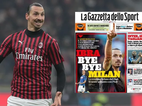"Ibra bye bye Milan" la portada de La Gazzetta dello Sport