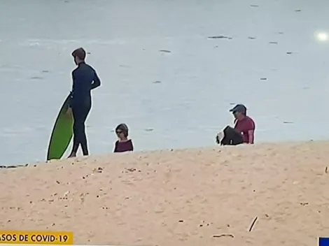 Insólito: cámaras sorprenden a personas en las playas pese a llamado a cuarentena