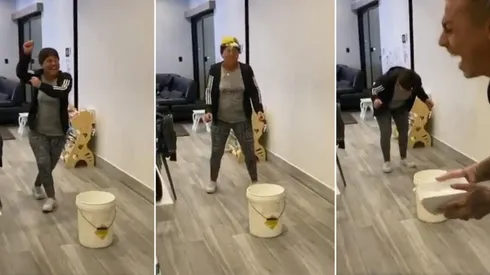 Edu Vargas troleando a su mamá.