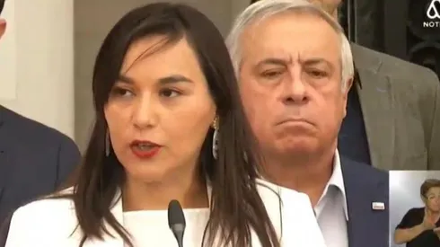 Izkia Siches con Jaime Mañalich en La Moneda