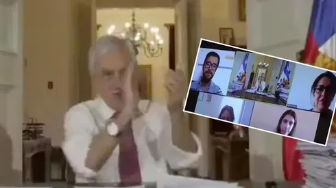 Piñera pidió aplausos al cierre de su discurso, pero nadie lo siguió