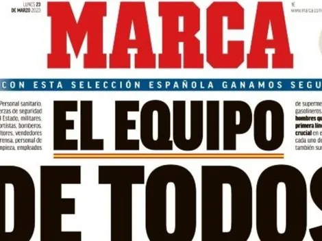 La conmovedora portada del diario Marca a los trabajadores que combaten el Covid-19