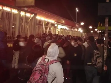 Metro de Santiago luce lleno tras el toque de queda por coronavirus