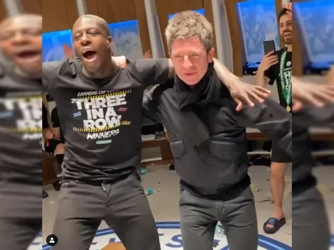 Oasis a todo pulmón: Noel Gallagher en los festejos del City campeón