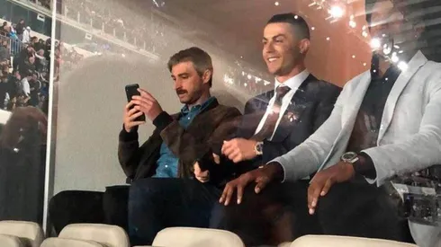 CR7 asistió al Bernabéu para ver el clásico español.